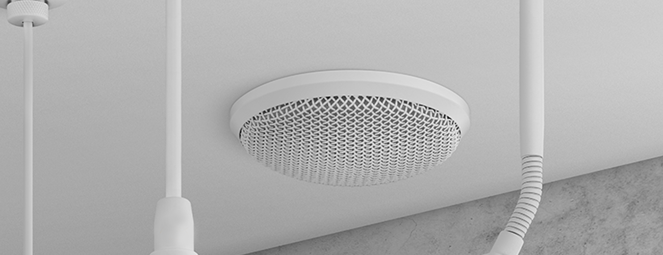 Audix's M70 ceiling microphone in white