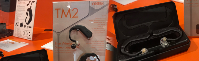 Fostex present their new TM2 modular wireless in-ear headphones for NAMM 2019