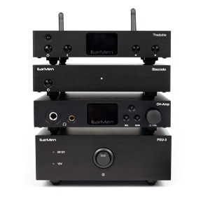 EarMen Stack - Staccato, Tradutto and CH-Amp headphone listening system