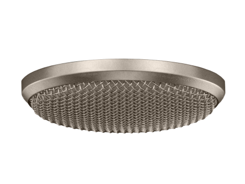 M70 flush ceiling mic from Audix finished in nickel silver