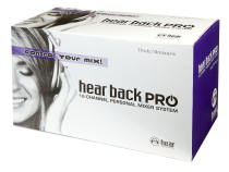 Outer packaging of the Hear Back Pro 4-Pack system