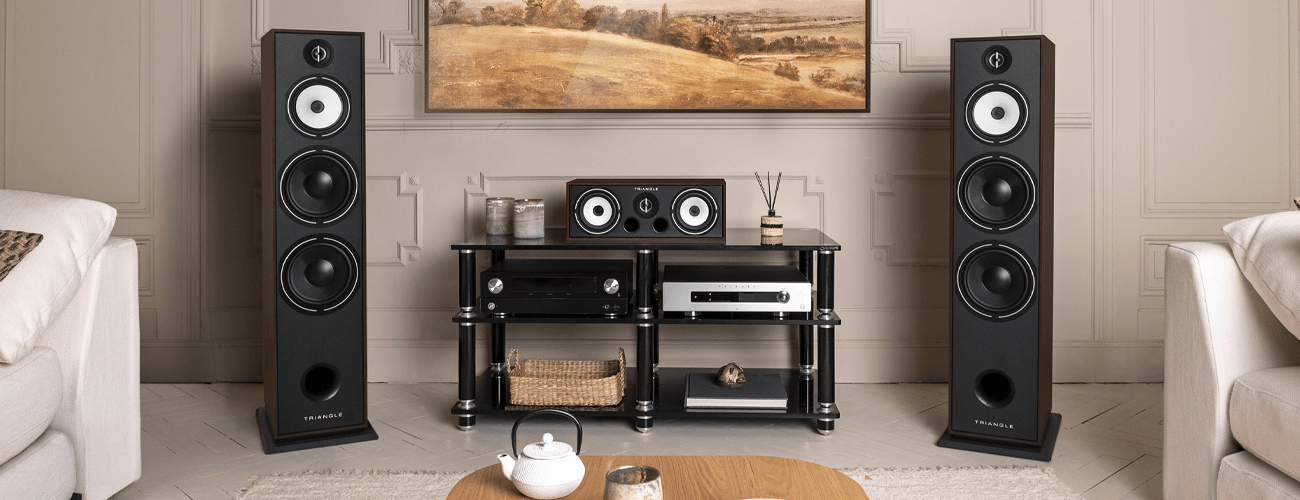 Triangle's BR10 with Borea series centre channel speaker