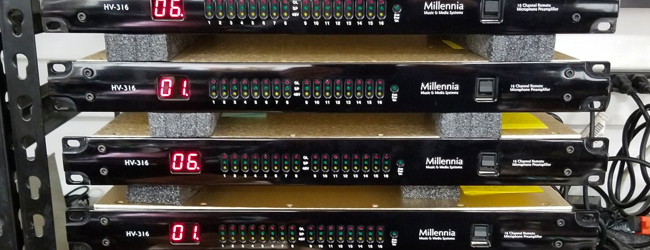 HV316 Dante-enabled preamplifiers from Millennia Media