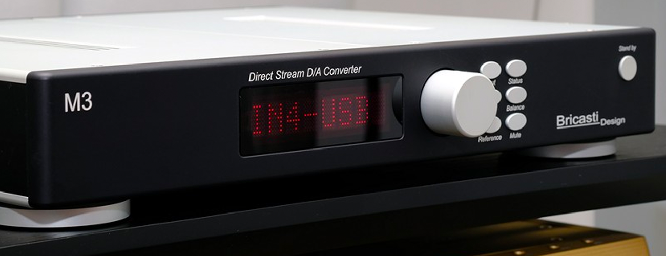 The M3 digital to analogue converter from Bricasti Design