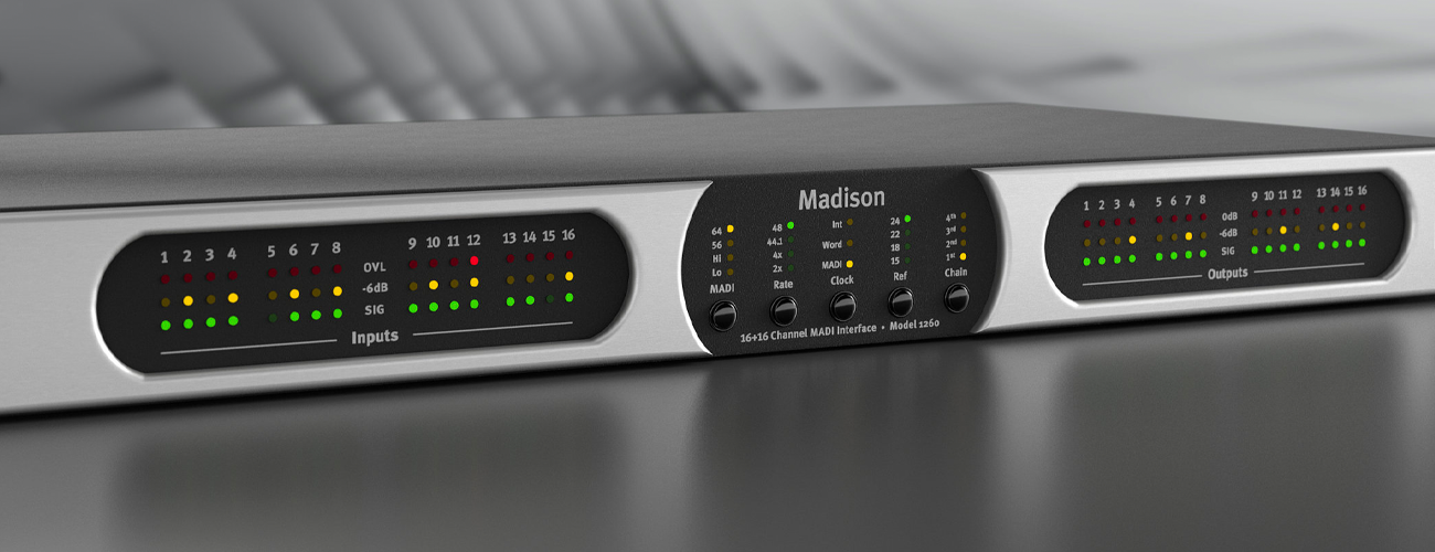 SPL's Madison MADI converter featuring 16 channels