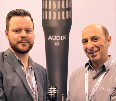 Ian Young with former VP of Audix Sales Cliff Castle
