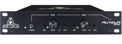 Black Lion Audio Auteur MkII dual channel preamp