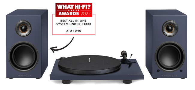 Triangle's award winning AIO TWIN with Turntable combo