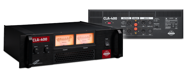 CLA400 rear panel input and output array