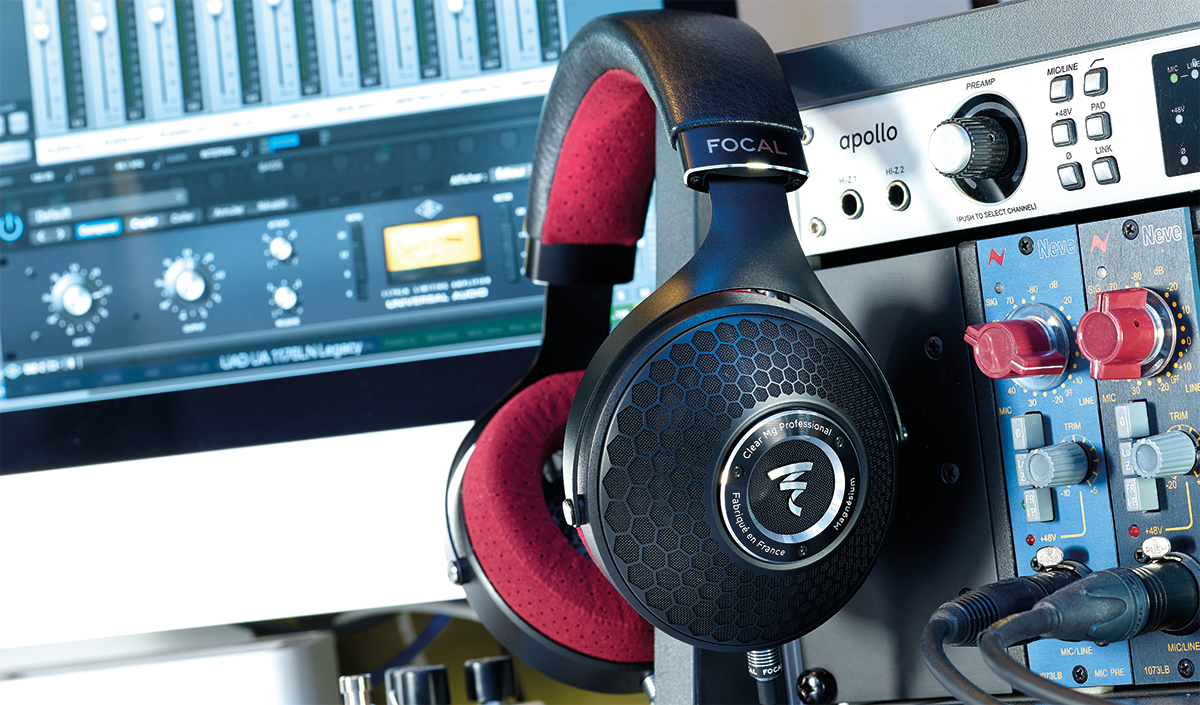 Focal Clear MG Pro headphones in studio situ