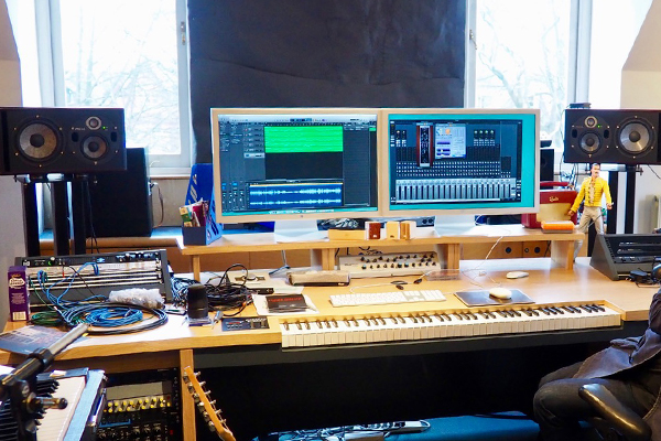 David Arnold's Current Studio Setup featuring Focal Trio 6 Be mid-field studio monitors