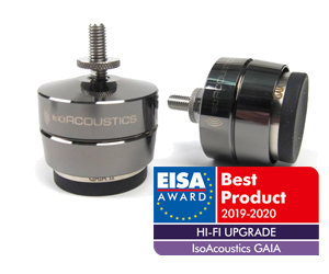 IsoAcoustics' GAIA range was awarded the EISA Best Hi-Fi Upgrade honour