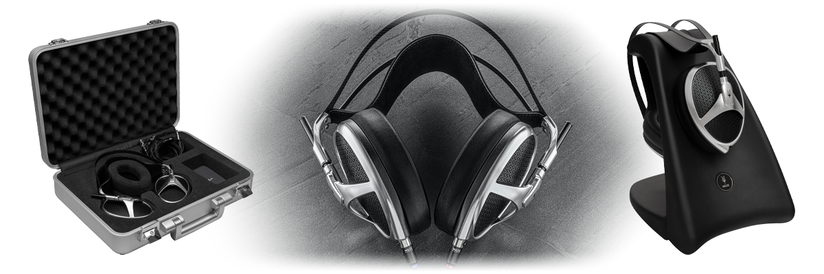 Meze's Elite ships with multiple ear pad choices to cater for personal listening and comfort preferences