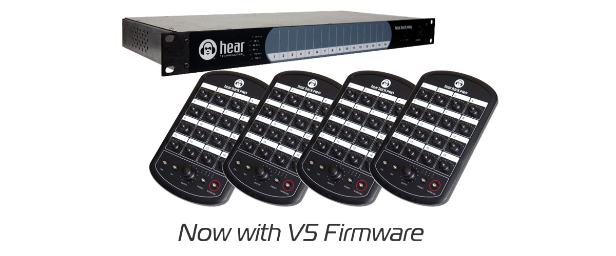 The Hear Back PRO Four-Pack personal monitoring bundle, now with Hear Technologies' V5 firmware