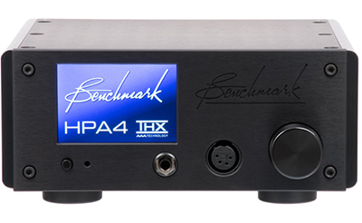Benchmark HPA4 Headphone and Line Amplifier Front Panel