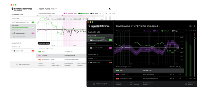 SoundID Reference in light and dark modes from Sonarworks