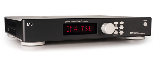 Bricasti M3 DAC converter front panel profile