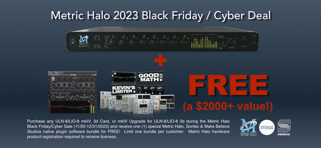 Metric Halo's 2023 End of Year Sale is now on