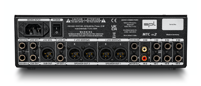 The SPL MTC Mk2's input and output array