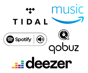 A selection of the many music services compatible with Novafidelity's N25 streamer