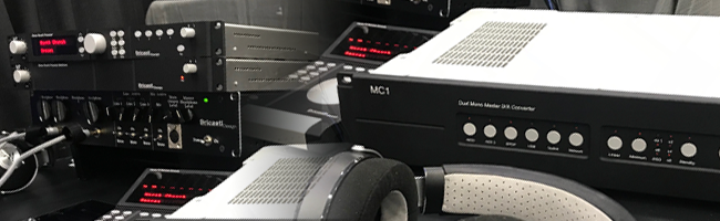 Bricasti unveil the MC1 dual mono DA converter and M25 power amplifier at NAMM 2019 in Anaheim California
