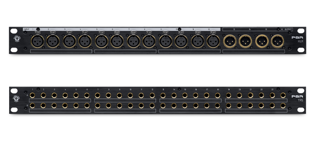 Top to bottom: Black Lion PBR XLR and PBR TRS patchbay models