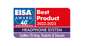 EISA award - Best Headphone System 2022 presented to the EarMen Stack