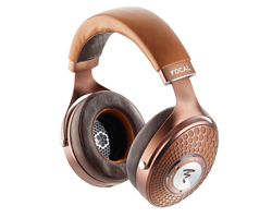 Focal's Stellia closed-back high-end headphone, finished in striking cognac and mocha