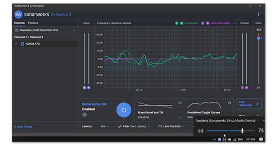 Reference 4's Systemwide is now fully ASIO and WASAPI compatible with Sonarworks' updated audio driver