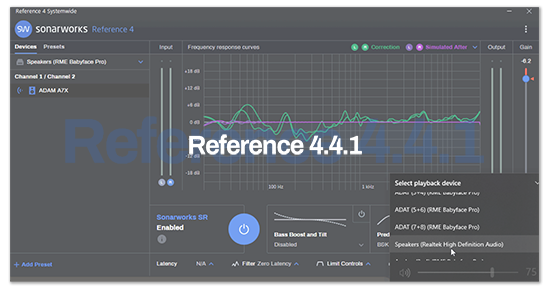 Reference 4.4.1 from Sonarworks brings new functionality both in and outside of the DAW