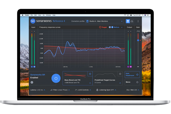 Sonarworks Reference 4 Systemwide, now with dark mode. Available for macOS and Windows