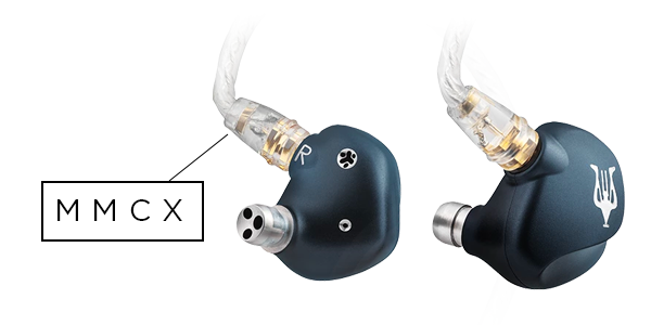 Meze's RAI Penta in-ear headphones feature MMCX micro-minature coaxial standard connectors