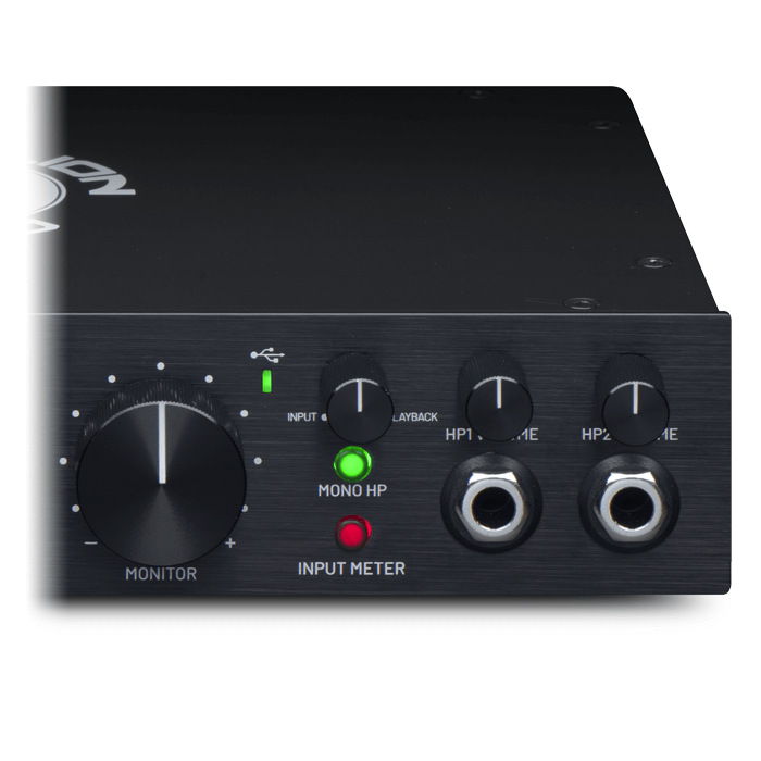 Revolution 6x6 headphone amps and direct monitoring switch