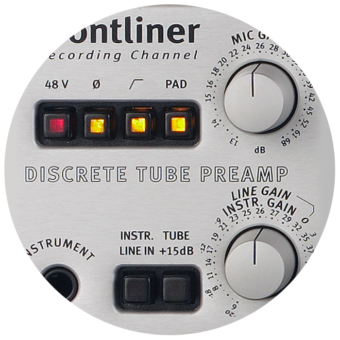 SPL Frontliner's tube preamplifier section