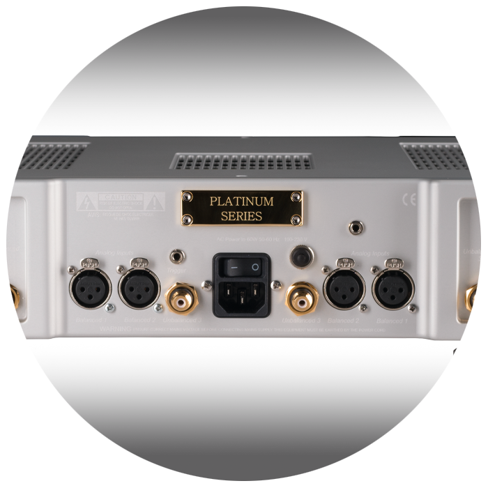 Rear panel of Bricasti's M20 dual channel preamplifier