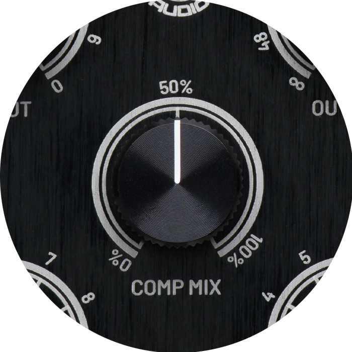 Seventeen 500's wet/dry mix knob for parallel compression