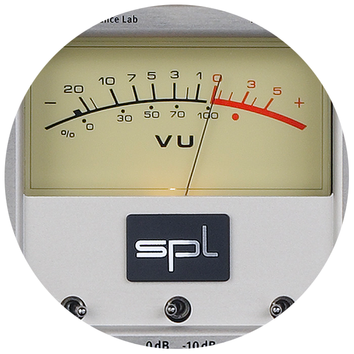 SPL's retro style VU input meters