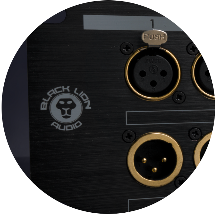 The PBR XLR32's black-anodised front panel