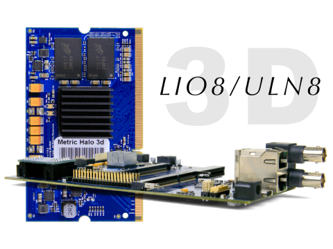 Metric Halo 3d upgrade for LIO8 and ULN8 2d interfaces
