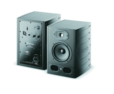 Focal Alpha 50 studio monitor front and back