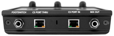 Rear input panel of the Livemix CS SOLO