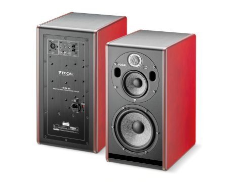 Focal Trio6 studio monitor - vertical configuration, front and back