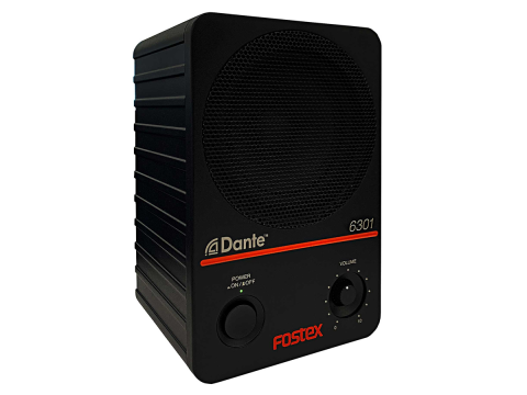 Fostex 6301DT active monitor speaker with Dante