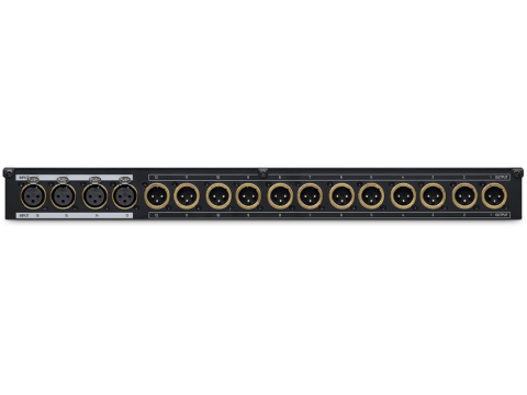 Rear view of the Black Lion PBR XLR patch bay