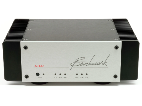 Benchmark AHB2 power amplifier in silver