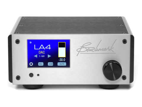 Benchmark LA4 preamplifier finished in silver