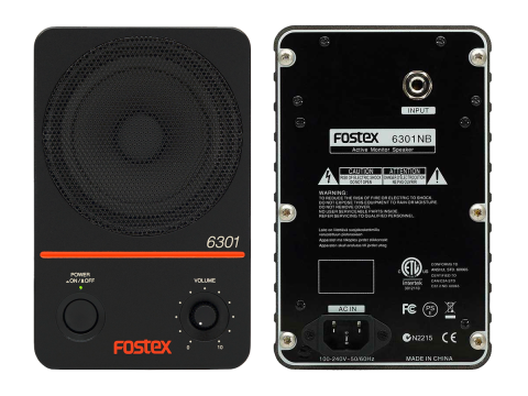 Fostex 6301N/B installation monitor with unbalanced jack input