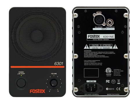 Fostex 6301N active installation monitor with electrically balanced XLR input