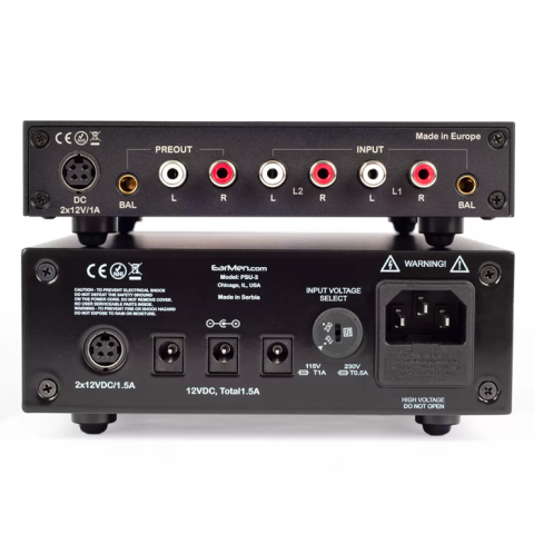 Rear panel of EarMen's CH-Amp amplifier