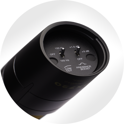 PDX720's presence and low-pass filter controls